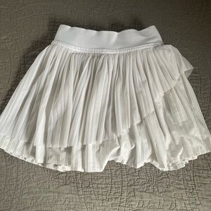 Lululemon Elegant White Pleated Skirt